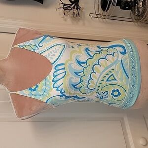 B. Moss Criss-Cross Halter Top Size Jr M